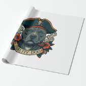 Papier Cadeau Salty Dog Pitbull (Déroulé)