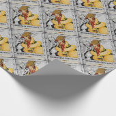 Papier Cadeau Salutation de Noël des années 20 (Coin)