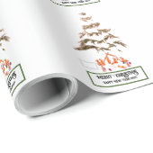 Papier Cadeau Salutation pliée (Coin rond)