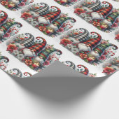 Papier Cadeau Salutations de la saison Gnome (Coin)