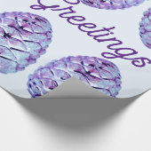 Papier Cadeau Salutations de la saison Pinecone Enveloppement pa (Coin)