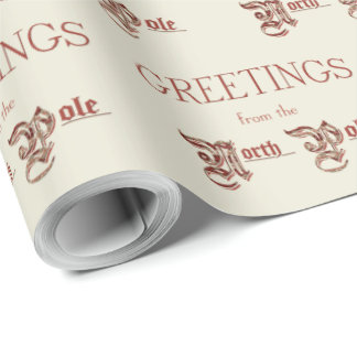 Papier Cadeau Salutations du pôle Nord