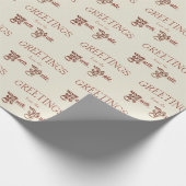 Papier Cadeau Salutations du pôle Nord (Coin)