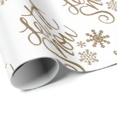 Papier Cadeau Salutations festives (Coin rond)