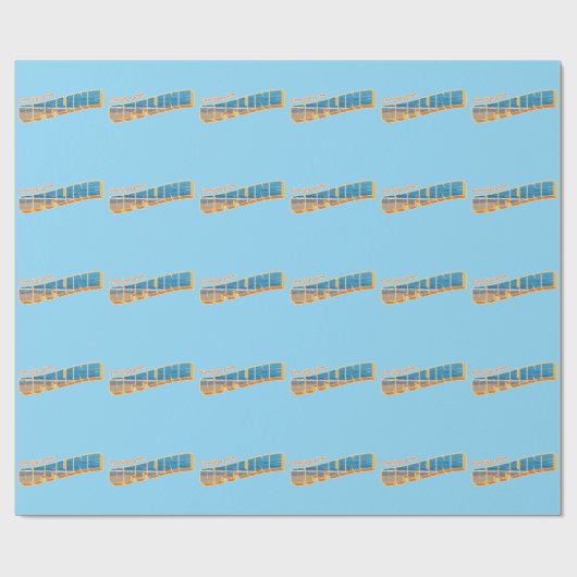 Papier Cadeau Salutations hors ligne (Plat)
