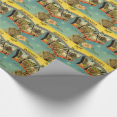 Papier Cadeau Salutations vintages de New York (Coin)