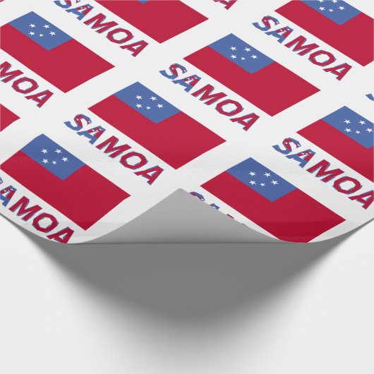 Papier Cadeau Samoa et Drapeau samoan (Coin)