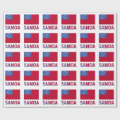 Papier Cadeau Samoa et Drapeau samoan (Plat)