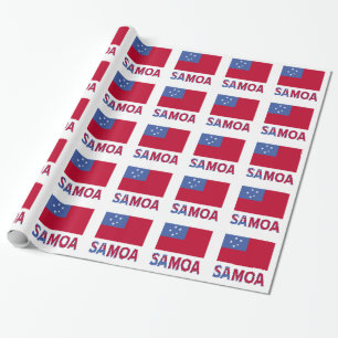 Papier Cadeau Samoa et Drapeau samoan