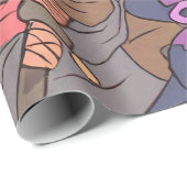 Papier Cadeau samouraï (Coin rond)