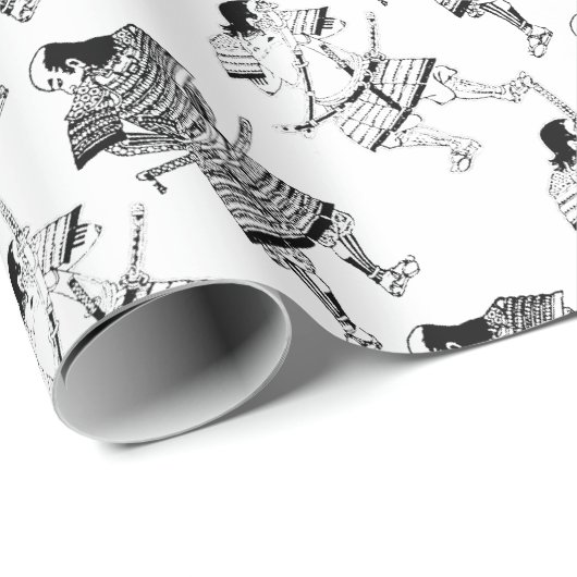 Papier Cadeau Samouraï (Coin rond)