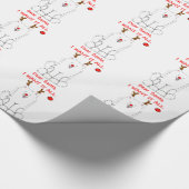 Papier Cadeau Samoyed cher Père Noël…. (Coin)