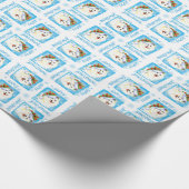 Papier Cadeau Samoyed heureux de Howlidays (Coin)