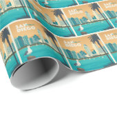 Papier Cadeau San Diego, Californie (Coin rond)