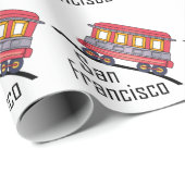 Papier Cadeau San Francisco (Coin rond)
