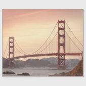 Papier Cadeau San Francisco California Golden Gate Bridge Photo (Plat)