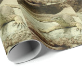 Papier Cadeau Sand goanna (Coin rond)