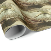 Papier Cadeau Sand goanna (Coin rond)