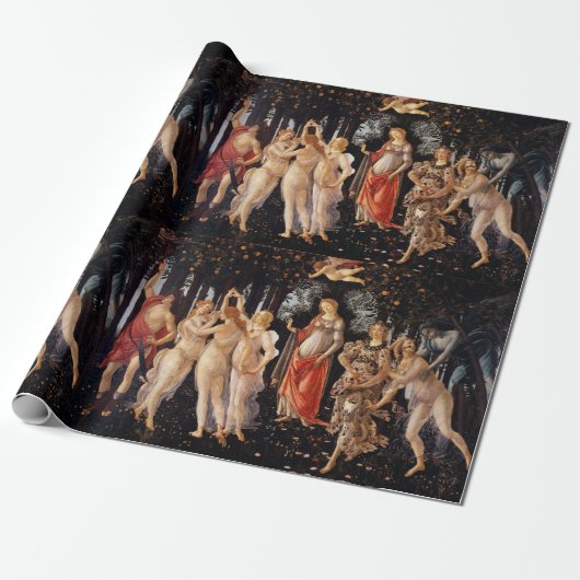Papier Cadeau Sandro Botticelli Primavera (Déroulé)