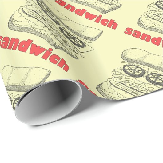 Papier Cadeau Sandwich (Coin rond)