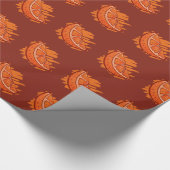 Papier Cadeau Sang Motif de fruits orange (Coin)