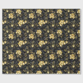 Papier Cadeau Sans couture avec orchidées de bijoux (Plat)