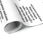 Papier Cadeau Sans glucides (Coin rond)