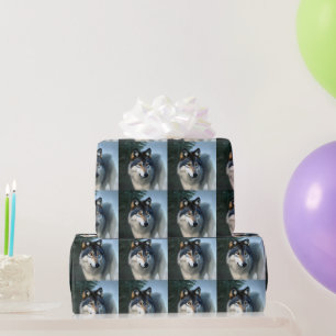 Papier Cadeau Sans Peur Le Loup De L'Arctique, Papier Enveloppan