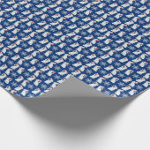 Papier Cadeau Santa Bunnies Wrapping Paper (Coin)