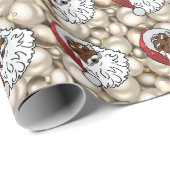 Papier Cadeau santa claus (Coin rond)