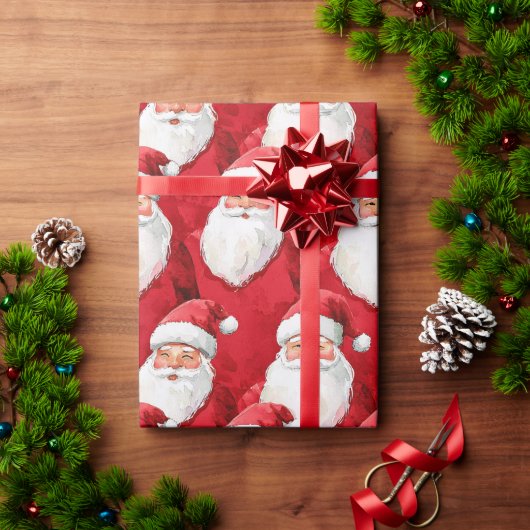 Papier Cadeau Santa Claus (Cadeau de vacances)