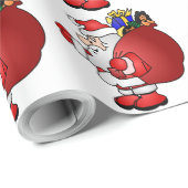 PAPIER CADEAU SANTA CLAUS (Coin rond)