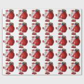 PAPIER CADEAU SANTA CLAUS (Plat)