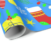 Papier Cadeau santa claus (Coin rond)