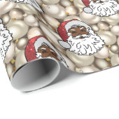 Papier Cadeau santa claus (Coin rond)