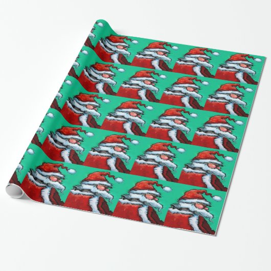 Papier Cadeau Santa Claus (Déroulé)