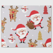 Papier Cadeau Santa Claus (Plat)