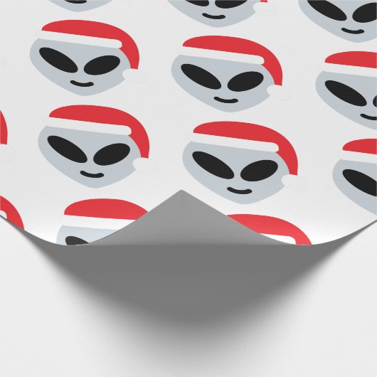 Papier Cadeau santa claus alien emoji (Coin)