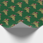 Papier Cadeau Santa Claus Comique Sur Talarurus (Coin)