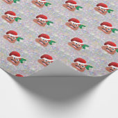 Papier Cadeau santa claus emoji (Coin)