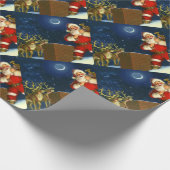 Papier Cadeau Santa Claus on the roof (Coin)
