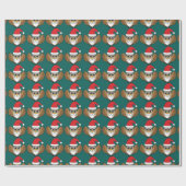 Papier Cadeau Santa Claus Owl (Plat)