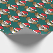 Papier Cadeau Santa Claus Owl (Coin)