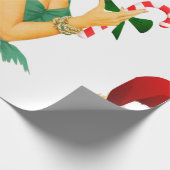 Papier Cadeau santa claus pin up (Coin)