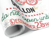 Papier Cadeau Santa Claus Special Delivery Wrapping Paper (Coin rond)