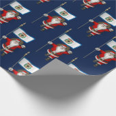 Papier Cadeau Santa Claus With Ensign Of West Virginia (Coin)