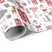 Papier Cadeau Santa Clause (Coin rond)