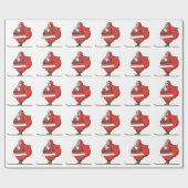 Papier Cadeau Santa Clause (Plat)