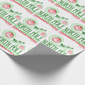 Papier Cadeau Santa Clause Pôle Nord Chocolat chaud (Coin)