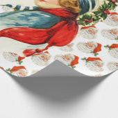 PAPIER CADEAU SANTA CLAUSE & RETRO CHRISTMAS CADEAU WRAPPING (Coin)
